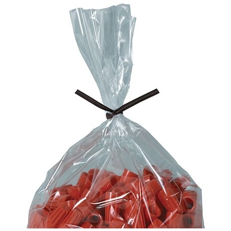 Bsc Preferred 8 x 5/32'' Black Paper Twist Ties, 2000PK BUY00027680